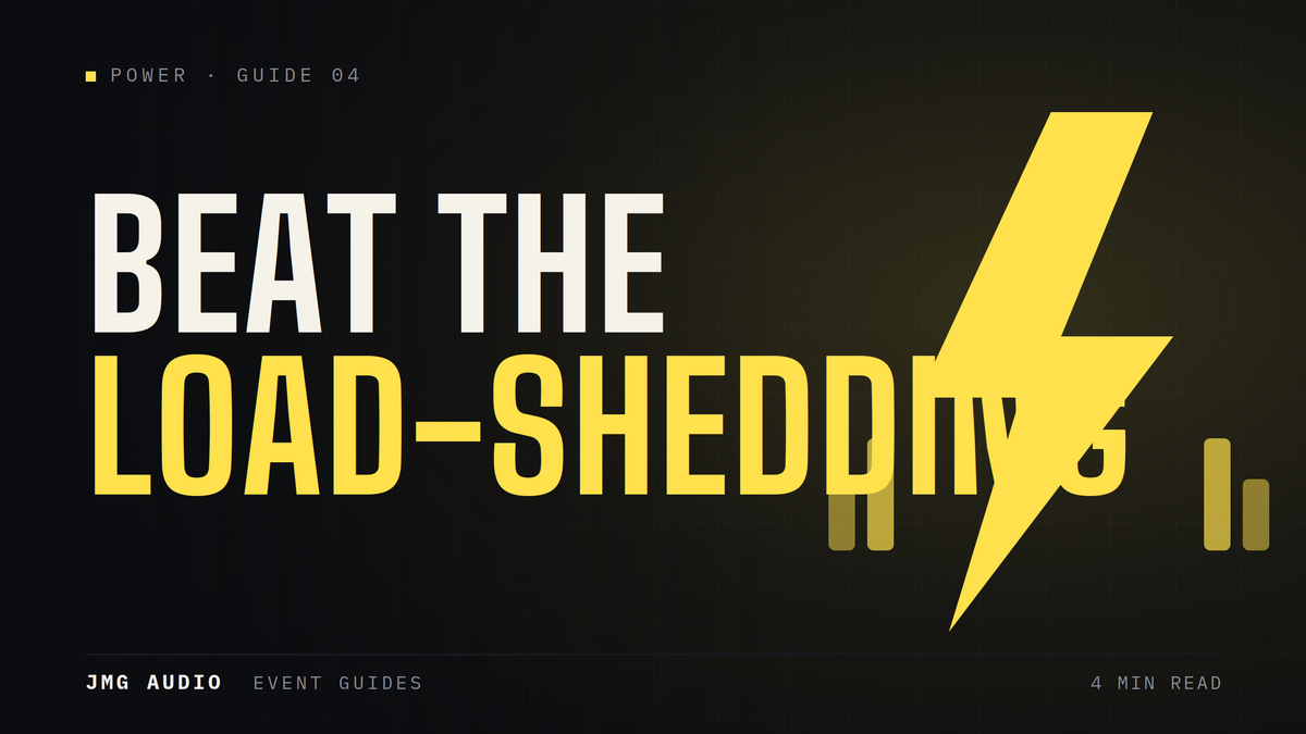 Backup Power for Events: Beating Load-Shedding