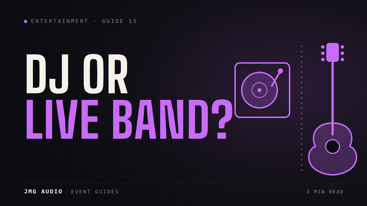 DJ or Live Band? Sound Considerations