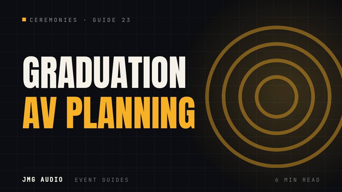AV for Graduation Ceremonies: A Planning Guide