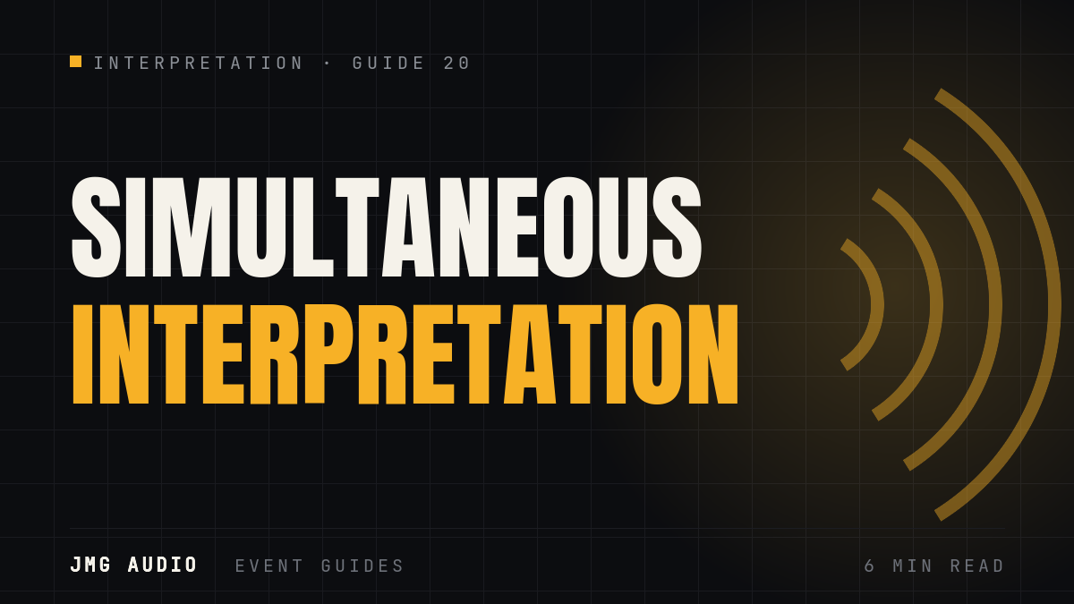 How Simultaneous Interpretation Works at a Conference