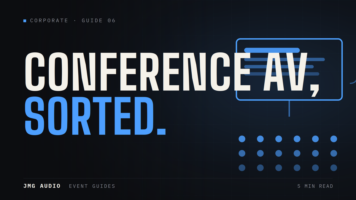 How to Plan AV for a Conference or AGM